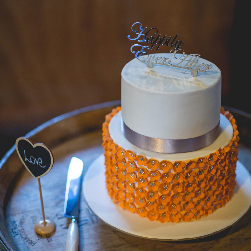 Orange blossom cakes made by Cherry Blossom Cakes Queenstown